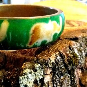 Handcrafted stone bangle